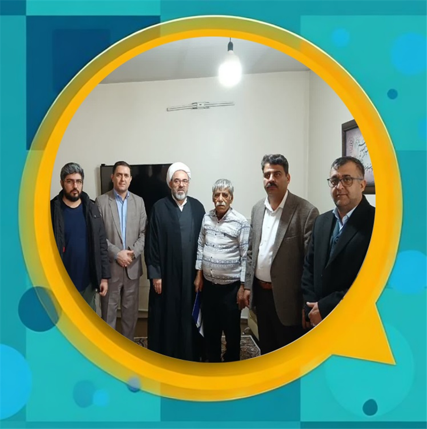 بازدید مسئولان شهر باغستان از خانواده شهید حاج یدالله كلهر و جانباز سرافراز غلامرضا احمدی