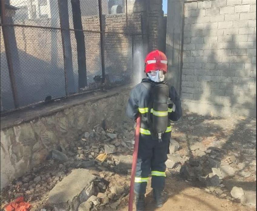 مهار حریق منزل ویلایی در خادم‌آباد باغستان با حضور به‌موقع آتش‌نشانان