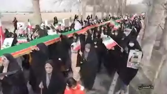 فیلم۴/تجدید میثاق مردم شهر باغستان با آرمان‌های انقلاب اسلامی در راهپیمایی یوم الله ۲۲ بهمن