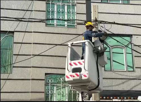 آغاز عملیات اجرایی طرح «تابش» در شهر باغستان برای تعویض چراغ‌های فرسوده معابر شهری